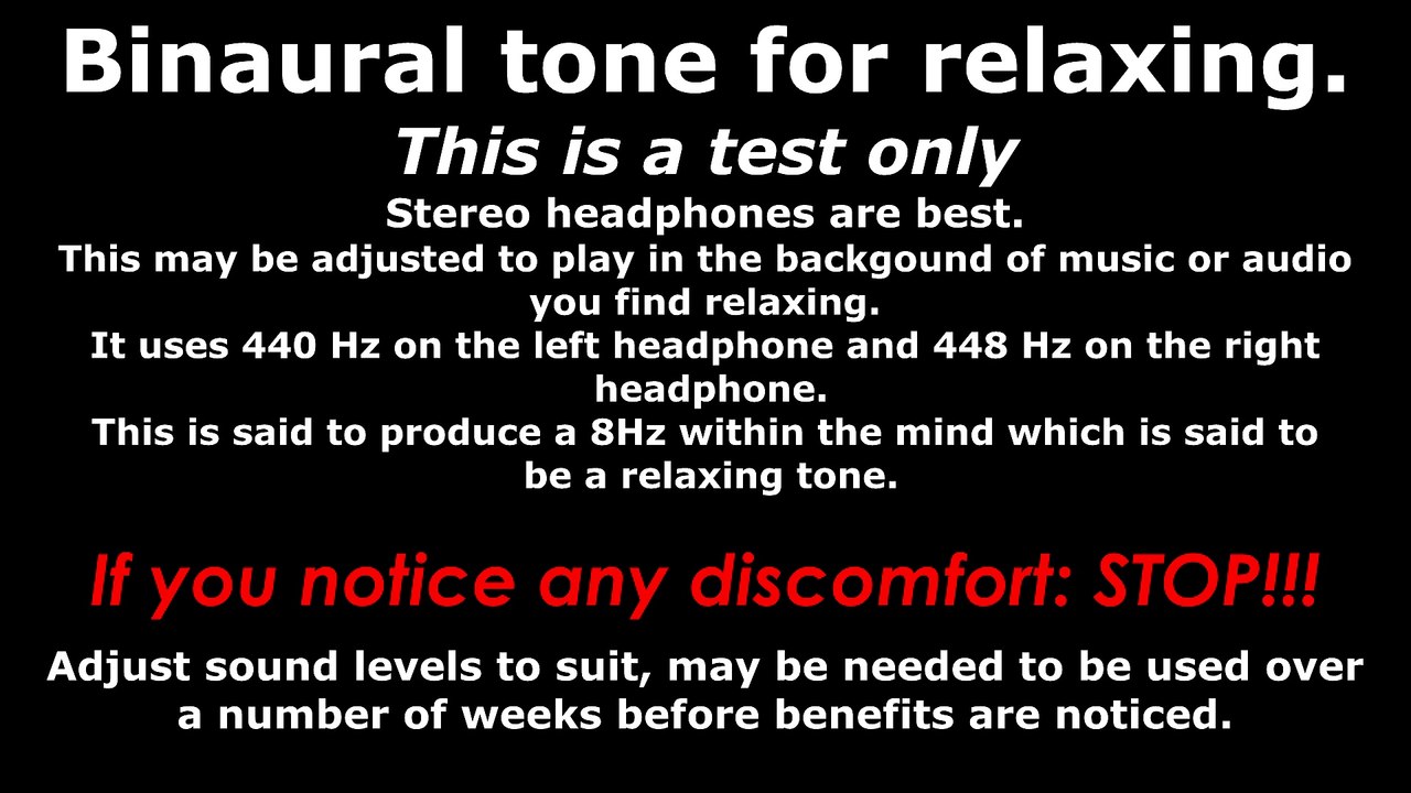 Binaural beats for Relaxing