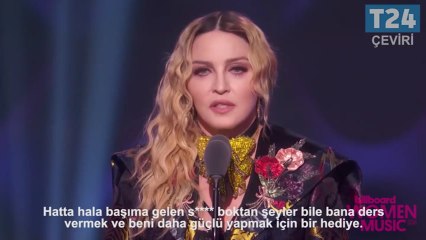 Madonna Woman of The Year Full Speech  Türkçe Altyazılı Billboard Women in Music 2016