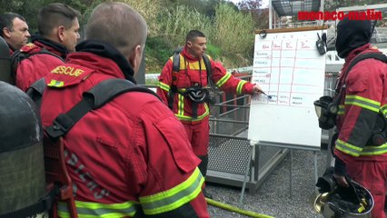Monaco : explosions de fumée Sapeurs-pompiers