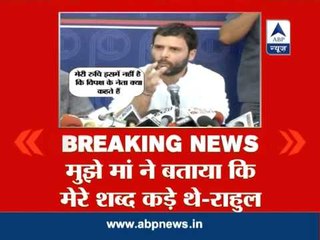 I shouldn't have used the language I did: Rahul Gandhi