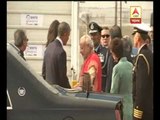 US President Barack Obama and his wife Michelle Obama arrives in Delhi, Modi welcomes