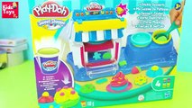 Sweet Shoppe Play doh playset, How to make playdoh toy cupcakes toys unboxing