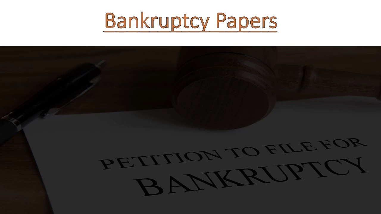 Bankruptcy Papers | US Bankruptcy Records