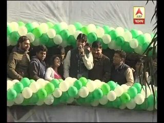 Kumar Biswas enjoys AAP's winning on Delhi election