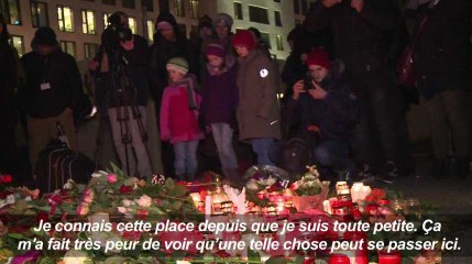 Recueillement à Berlin au lendemain de l'attaque au camion