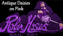 Nail Art! Pink Daisy Nails | Cute Vintage Daisies Nail Design tutorial!
