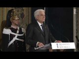 Roma - Gli auguri del Corpo Diplomatico al Presidente Mattarella (19.12.16)