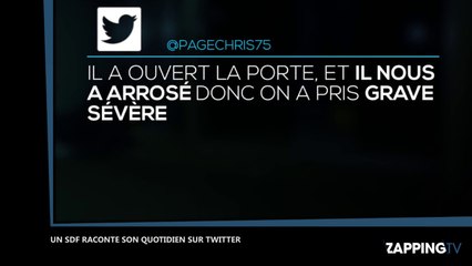 Un SDF raconte son quotidien dans la rue sur Twitter, la vidéo choc