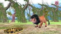 Amazing Animal Fights Lion Vs Giant Anaconda Short Movie | Wild Animal Cartoon Videos for Children