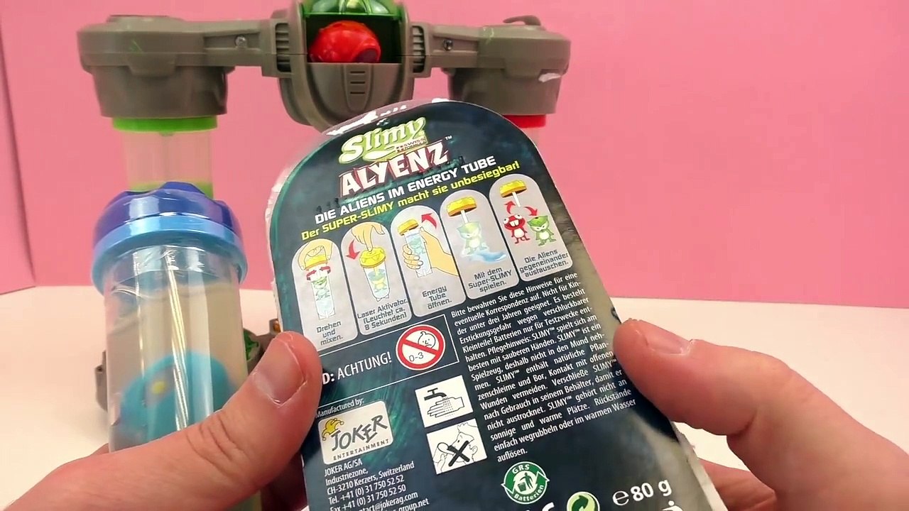 Modellieren grün Farbe OrganSchleim im Reagenzglas Ekliger Schleim