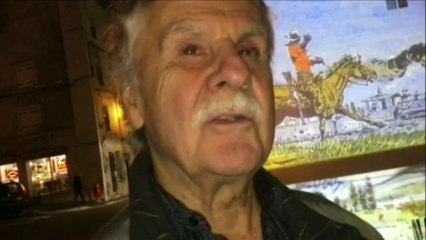 Hermann inaugure le premier mur illuminé d'Angoulême