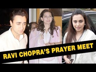 Bollywood Celebs Pay Their Respects At Ravi Chopra’s Prayer Meet