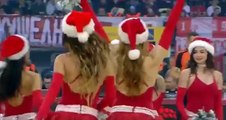 Olympiacos vs Crvena Zvezda - Sexy cheerleaders 20-12-2016