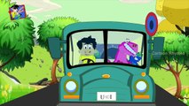 Dinosaur Singing Wheels On The Bus Go Round And Round | Nursery Rhymes | Dinosaur Cartoons For Kids