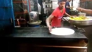 Dosa Making record breaking big South Indian food. Street foods video