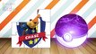 Colors for Children to Learn with Pokemon Go Ball and Paw Patrol Rocky - Colours for Kids to Learn