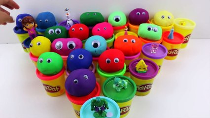 Peppa Pig play doh toys and Surprise eggs doug by The Kids Club