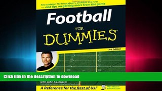 Read Book Football For Dummies, (USA Edition) On Book