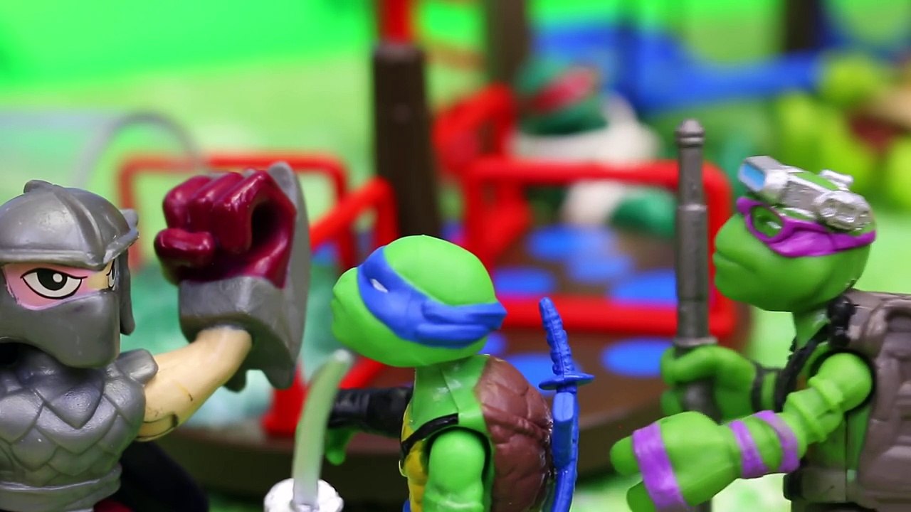 Ninja Turtles Half Shell Heroes vs Ninja Turtles Out of the Shadows at Playground Fights Villains