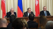 روسيا وتركيا وإيران تتفق على رؤية للتسوية بسوريا