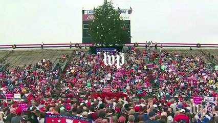 This Christmas tree at a Trump rally sparked outrage in Mobile