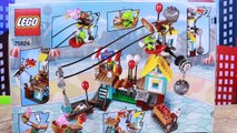 Angry Birds Lego Pig City Teardown Red Bird Finds Eggs and Explodes the Angry Birds Movie Pig City