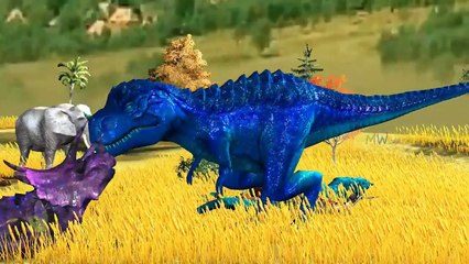 Dinosaurs Fighting | Dinosaur Cartoons For Children | Animal Videos For Kids | Dinosaur Movie