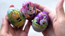 Surprise Eggs Minnie Mouse Surprise Egg, Maya The Bee and Filly Surprise Eggs - Toy Review