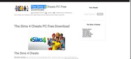 The Sims 4 Cheats PC Free Download