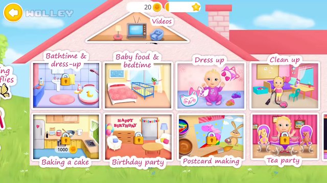 Sweet Baby Girl - Dream House | Clean Up, Dress Up, Baby Food & Bedtime | Tuto TOONS Games For Girls