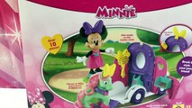 Minnie Mouse Polka Dot Pony Cart, Minnie & Pony Shares Bows ! Disney Toys Review