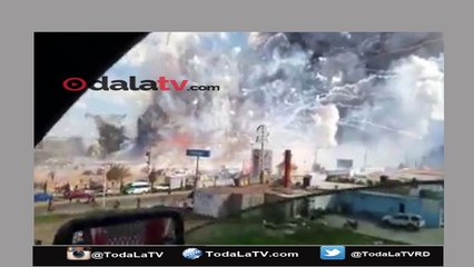 Se incendia fábrica de fuegos artificiales en Mexico