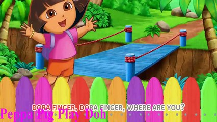 Dora Finger Family Nursery Rhymes By Peppa Pig Play Doh