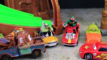 Teenage Mutant Ninja Turtles NEW T-Machines Race to the Sewer Giant Track Set with Disney Cars