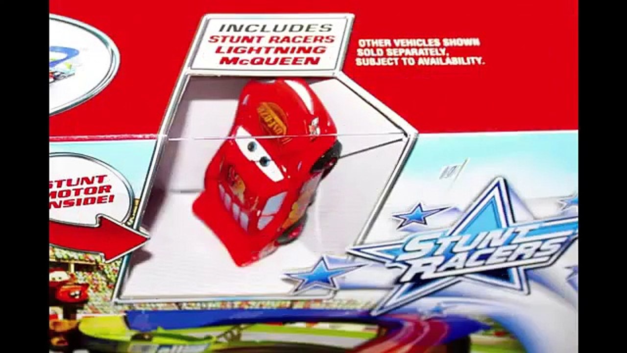 Cars Stunt Racers Double Decker Speedway Race Track Set Lightning McQueen Disney Pixar Cars