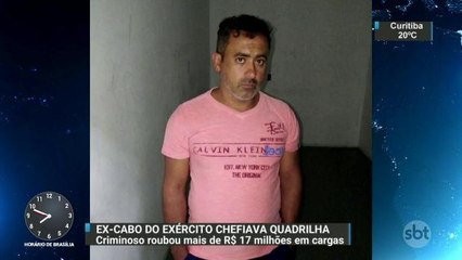 Ex-cabo do Exército é preso por chefiar quadrilha de roubo de cargas