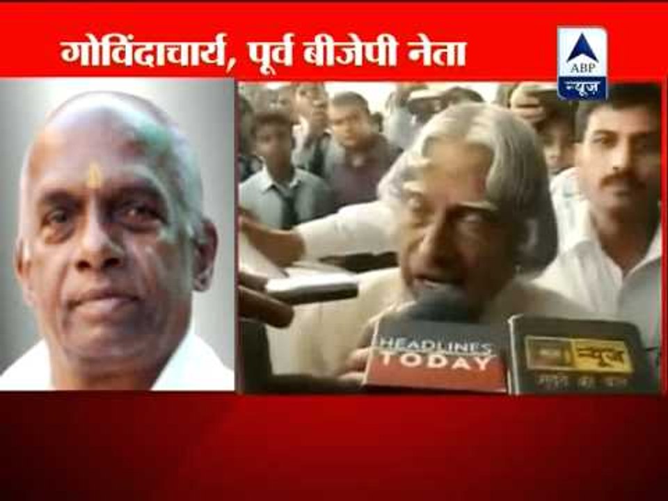 Former BJP ideologue K N Govindacharya talks about Kalam