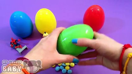 Learn Colours with Surprise Eggs! Opening Eggs and Spelling Colors with Toys!
