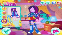 My Little Pony Equestria Girls Pinkie Pie Rainbow Dash Twilight Sparkle Winter Fashion DressUp Game