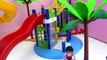 Playmobil film summer party – Aqua park funny slides – Video story for families