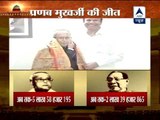 DMK leader TR Baalu greets Pranab Mukherjee after victory