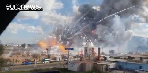 Varios muertos en la explosión de un mercado de pirotecnia en México