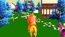 Spiderman Dinosaurs Cartoons For Children Gorilla Vs Dinosaurs Fighting 3D Santa Claus Song for Kids