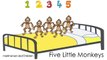 Counting Songs for Children 1-5 Numbers to Kindergarten Kids Toddlers Five Little Monkeys Song