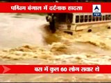Bus washed away by swollen river, three dead