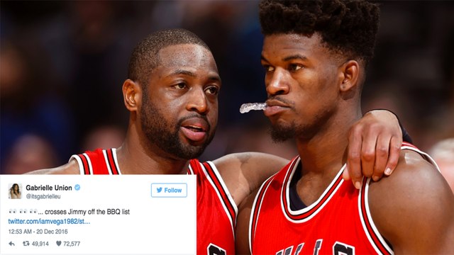 Jimmy Butler Tries To Hook Dwayne Wade Up with Girls, Gabrielle Union Throws Twitter Shade