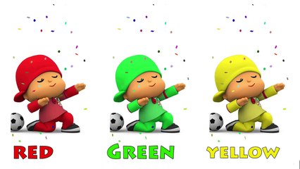Learn Colors with Talking Pocoyo Football Kids Children Toddlers Baby Play Videos 2017