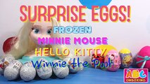 Frozen Surprise Eggs, Hello Kitty, Mickey Mouse, Winnie The Pooh & Play Doh Surprise Eggs Collection