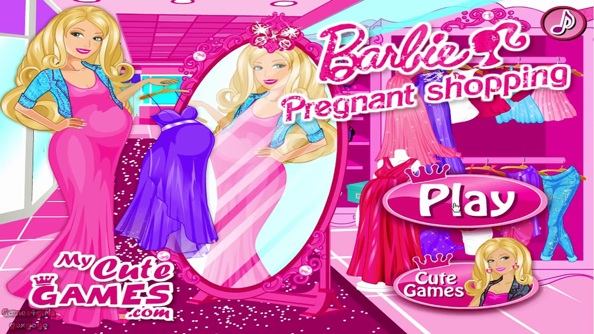 barbie pregnant games