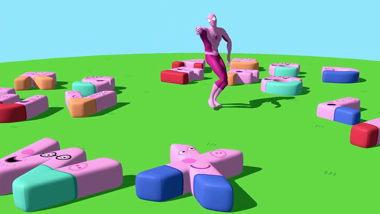 Peppa Pig English New ABC Song with Spiderman